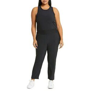 NEW Zella OSR Pursuit Sleeveless Lightweight Jumpsuit in Black- Size Large